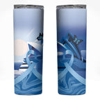Australia Prostate Cancer Awareness Skinny Tumbler Aussie Blue Ribbon Sydney Opera House