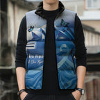 Personalised Australia Prostate Cancer Awareness Sleeveless Puffer Jacket Aussie Blue Ribbon Sydney Opera House