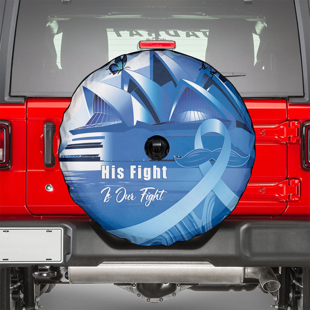 Australia Prostate Cancer Awareness Spare Tire Cover Aussie Blue Ribbon Sydney Opera House