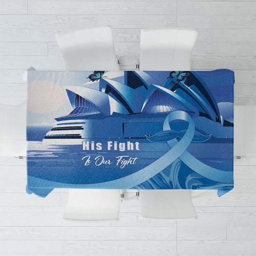Australia Prostate Cancer Awareness Tablecloth Aussie Blue Ribbon Sydney Opera House