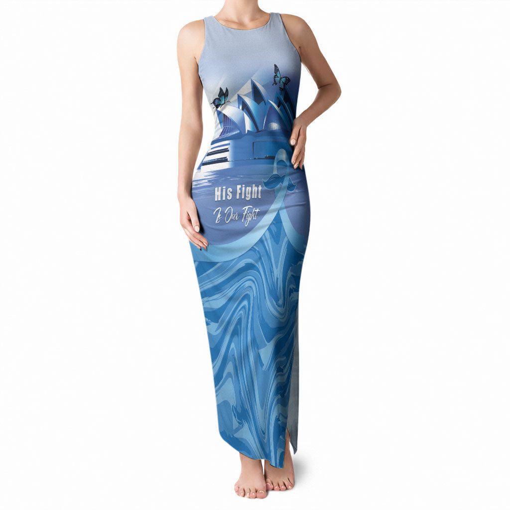Personalised Australia Prostate Cancer Awareness Tank Maxi Dress Aussie Blue Ribbon Sydney Opera House