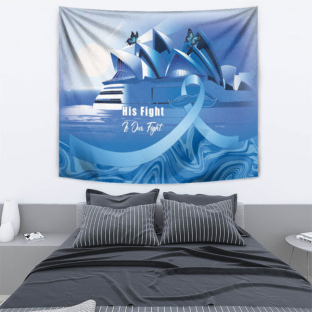 Australia Prostate Cancer Awareness Tapestry Aussie Blue Ribbon Sydney Opera House