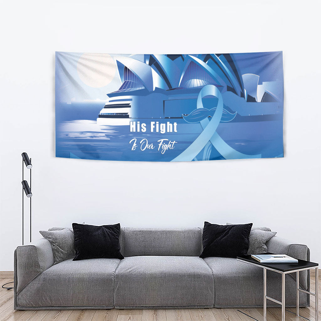 Australia Prostate Cancer Awareness Tapestry Aussie Blue Ribbon Sydney Opera House