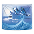 Australia Prostate Cancer Awareness Tapestry Aussie Blue Ribbon Sydney Opera House