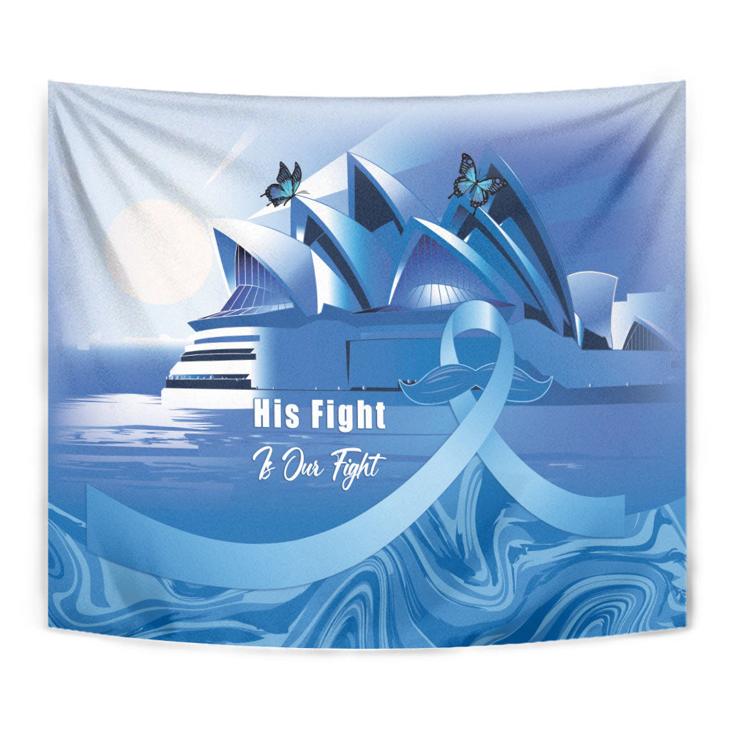 Australia Prostate Cancer Awareness Tapestry Aussie Blue Ribbon Sydney Opera House