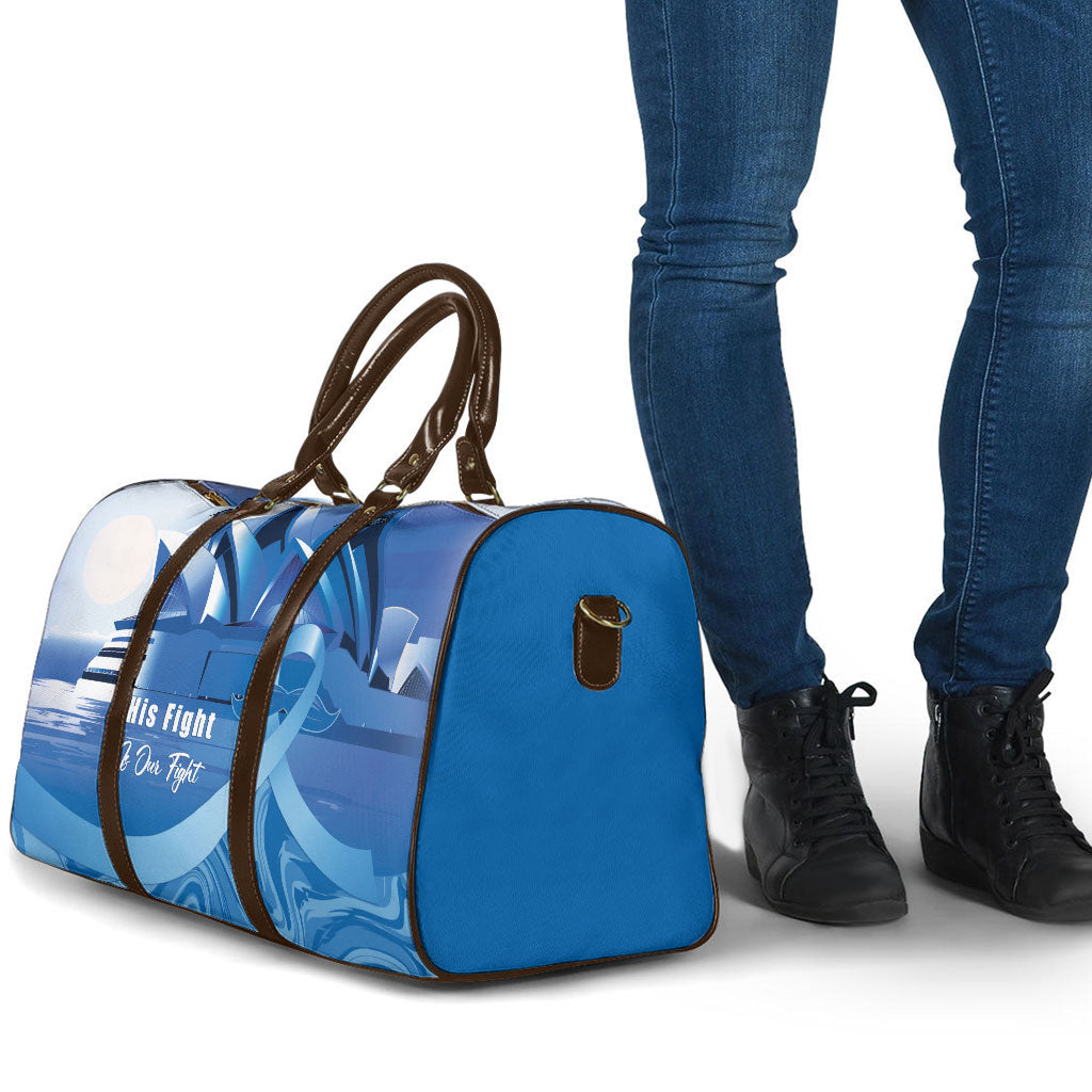 Australia Prostate Cancer Awareness Travel Bag Aussie Blue Ribbon Sydney Opera House