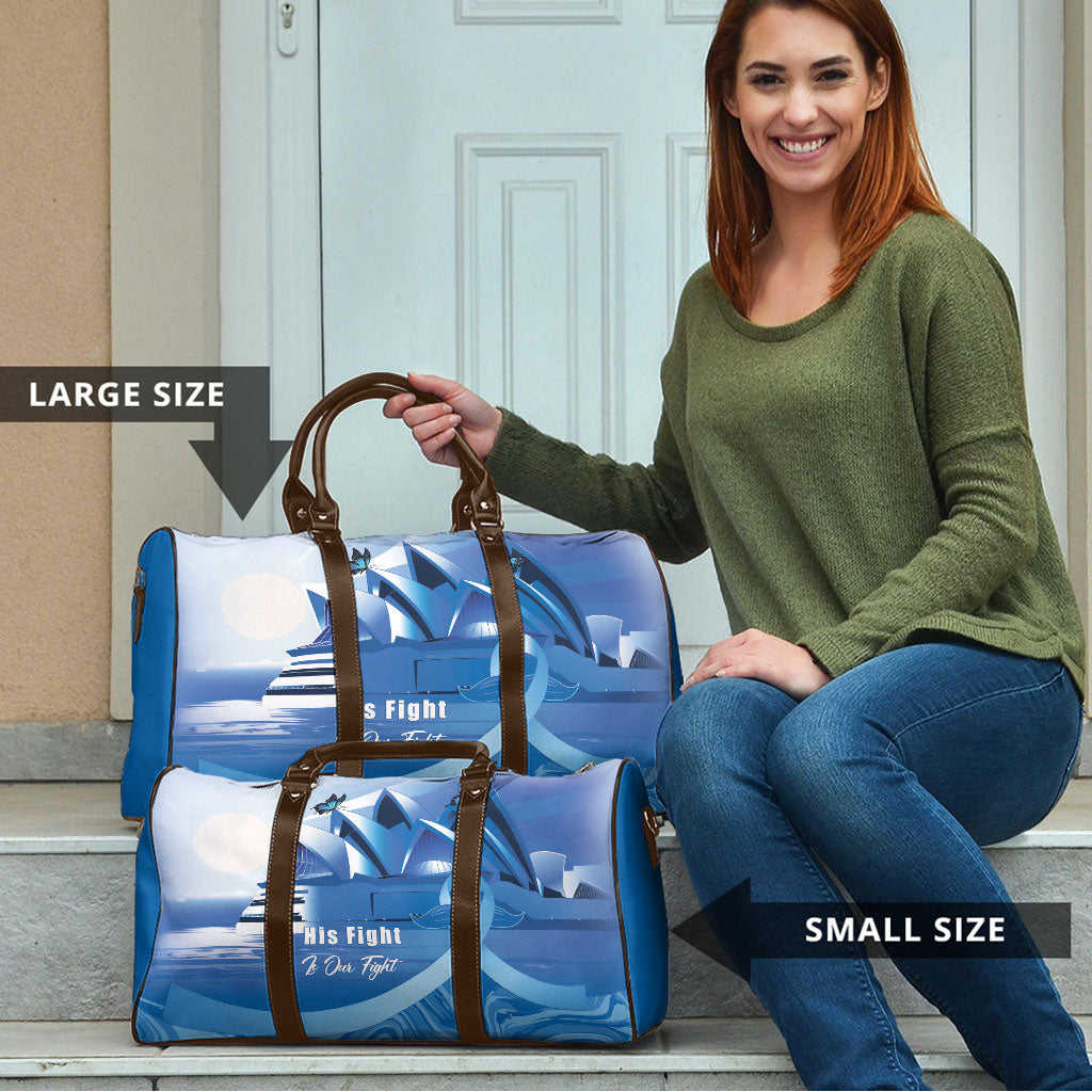 Australia Prostate Cancer Awareness Travel Bag Aussie Blue Ribbon Sydney Opera House
