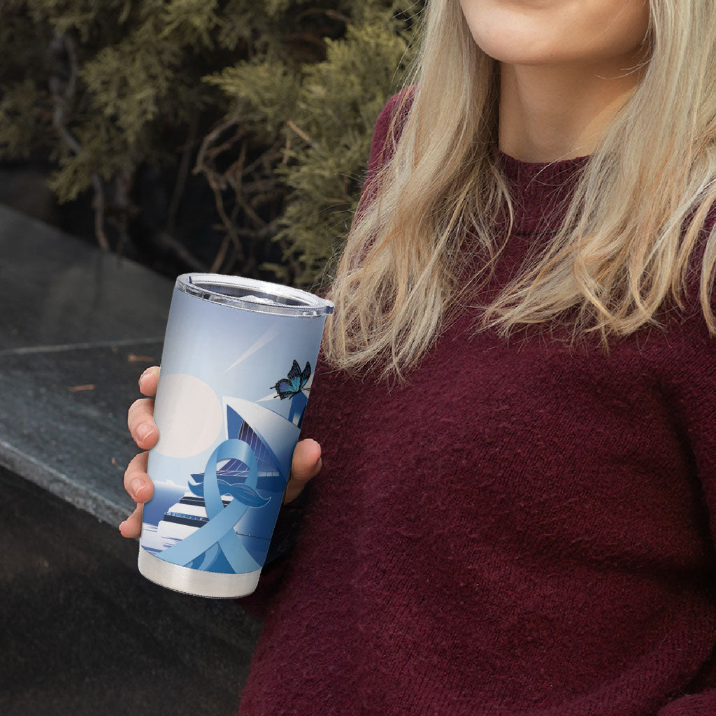 Australia Prostate Cancer Awareness Tumbler Cup Aussie Blue Ribbon Sydney Opera House