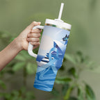 Australia Prostate Cancer Awareness Tumbler With Handle Aussie Blue Ribbon Sydney Opera House