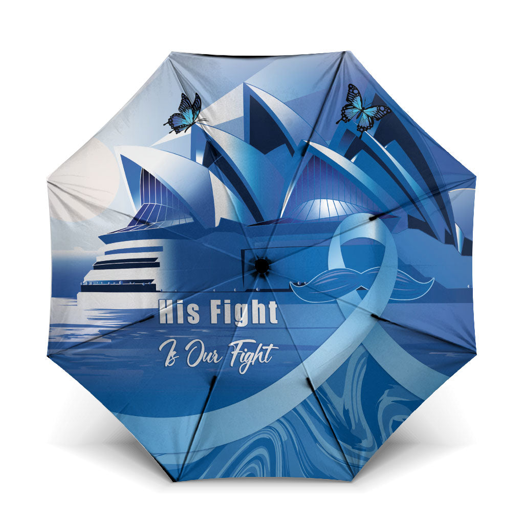 Australia Prostate Cancer Awareness Umbrella Aussie Blue Ribbon Sydney Opera House