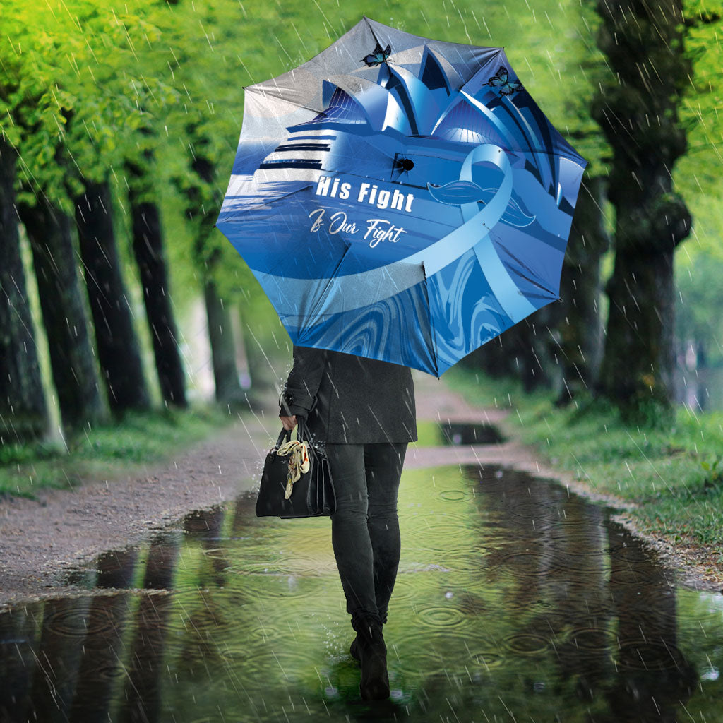 Australia Prostate Cancer Awareness Umbrella Aussie Blue Ribbon Sydney Opera House