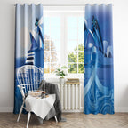 Australia Prostate Cancer Awareness Window Curtain Aussie Blue Ribbon Sydney Opera House