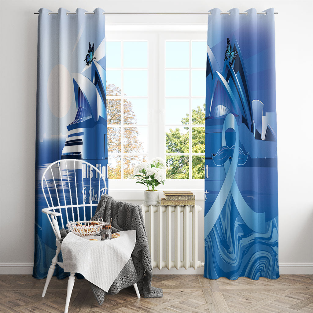 Australia Prostate Cancer Awareness Window Curtain Aussie Blue Ribbon Sydney Opera House