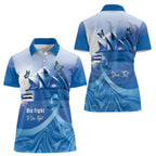 Personalised Australia Prostate Cancer Awareness Women Polo Shirt Aussie Blue Ribbon Sydney Opera House