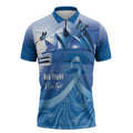 Personalised Australia Prostate Cancer Awareness Zipper Polo Shirt Aussie Blue Ribbon Sydney Opera House
