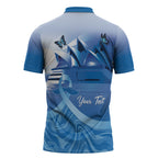 Personalised Australia Prostate Cancer Awareness Zipper Polo Shirt Aussie Blue Ribbon Sydney Opera House