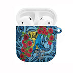 New Zealand Father's Day AirPods Case Best Dad Trophy Red Rose Maori Pattern