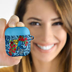 New Zealand Father's Day AirPods Case Best Dad Trophy Red Rose Maori Pattern