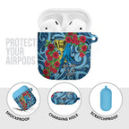New Zealand Father's Day AirPods Case Best Dad Trophy Red Rose Maori Pattern