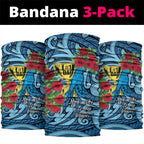 New Zealand Father's Day Neck Gaiter Best Dad Trophy Red Rose Maori Pattern