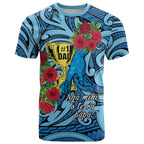 Personalised New Zealand Father's Day T Shirt Best Dad Trophy Red Rose Maori Pattern