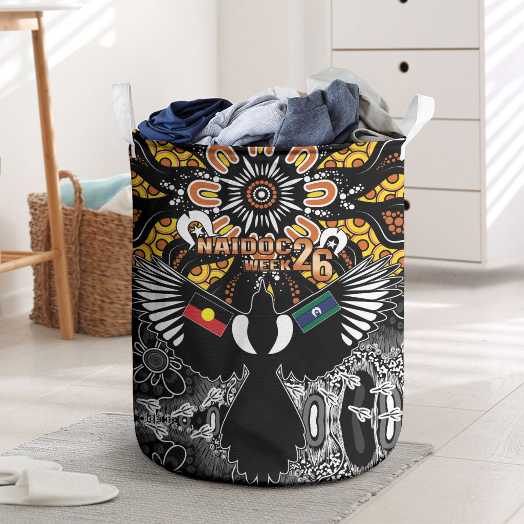 Magpies NAIDOC Week 2026 Laundry Basket Australian Aboriginal Torres Strait Islander Flag