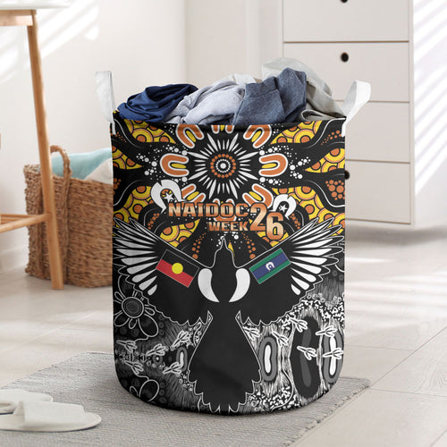 Magpies NAIDOC Week 2026 Laundry Basket Australian Aboriginal Torres Strait Islander Flag