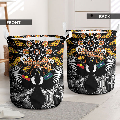 Magpies NAIDOC Week 2026 Laundry Basket Australian Aboriginal Torres Strait Islander Flag