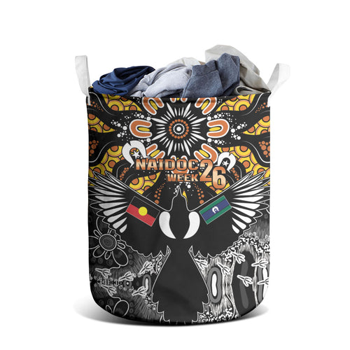 Magpies NAIDOC Week 2026 Laundry Basket Australian Aboriginal Torres Strait Islander Flag