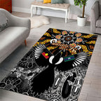 Magpies NAIDOC Week 2026 Area Rug Australian Aboriginal Torres Strait Islander Flag
