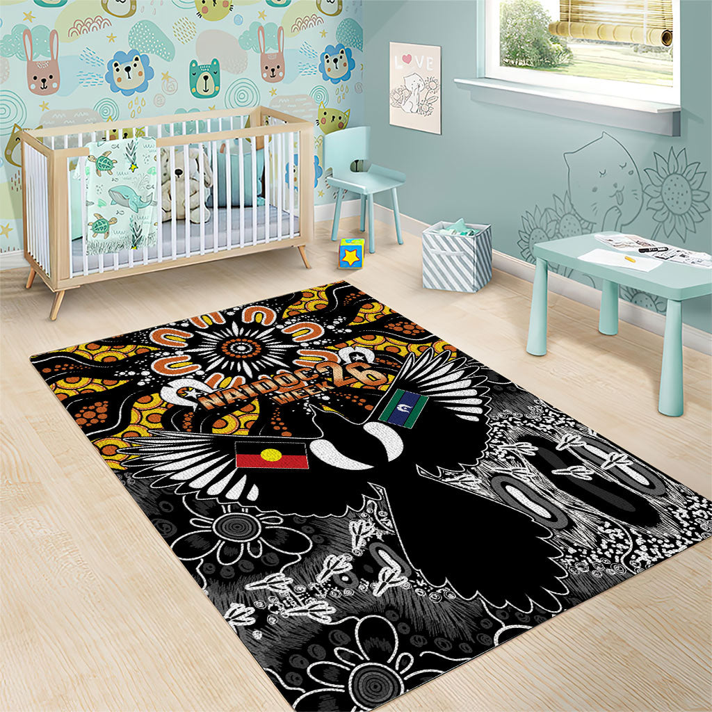 Magpies NAIDOC Week 2026 Area Rug Australian Aboriginal Torres Strait Islander Flag