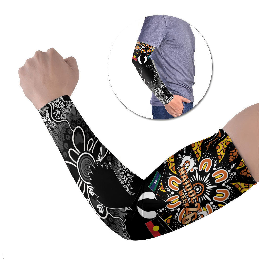 Magpies NAIDOC Week 2026 Personalised Arm Sleeves Australian Aboriginal Torres Strait Islander Flag