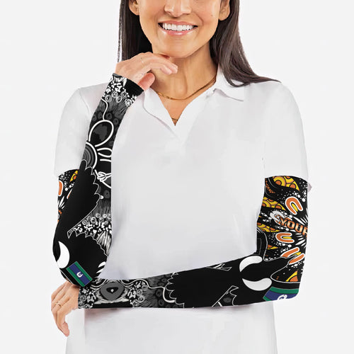 Magpies NAIDOC Week 2026 Personalised Arm Sleeves Australian Aboriginal Torres Strait Islander Flag