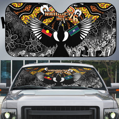 Magpies NAIDOC Week 2026 Auto Sun Shade Australian Aboriginal Torres Strait Islander Flag
