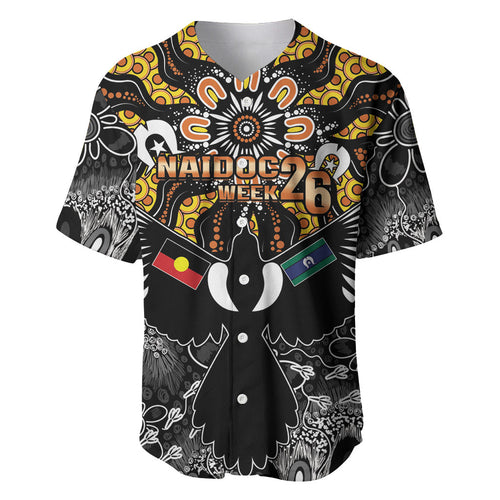 Magpies NAIDOC Week 2026 Personalised Baseball Jersey Australian Aboriginal Torres Strait Islander Flag