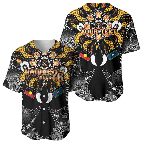 Magpies NAIDOC Week 2026 Personalised Baseball Jersey Australian Aboriginal Torres Strait Islander Flag
