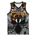 Magpies NAIDOC Week 2026 Personalised Basketball Jersey Australian Aboriginal Torres Strait Islander Flag