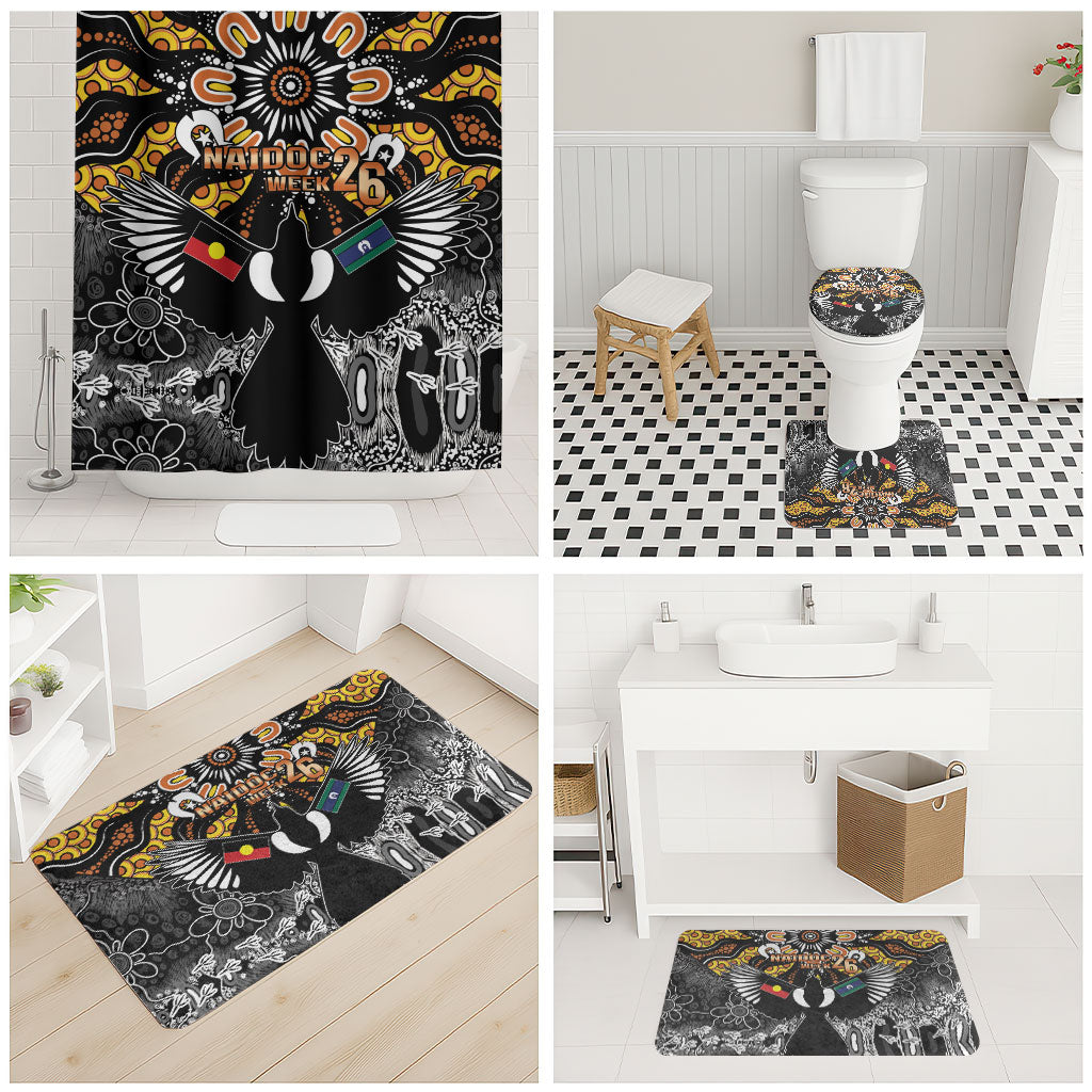 Magpies NAIDOC Week 2026 Bathroom Set Australian Aboriginal Torres Strait Islander Flag