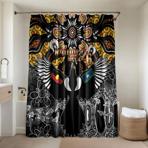 Magpies NAIDOC Week 2026 Bathroom Set Australian Aboriginal Torres Strait Islander Flag