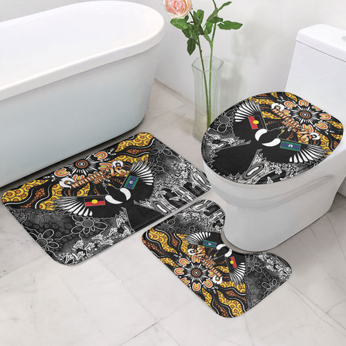 Magpies NAIDOC Week 2026 Bathroom Set Australian Aboriginal Torres Strait Islander Flag