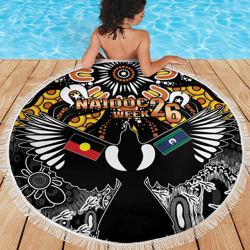 Magpies NAIDOC Week 2026 Beach Blanket Australian Aboriginal Torres Strait Islander Flag