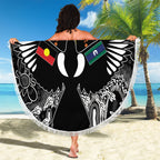Magpies NAIDOC Week 2026 Beach Blanket Australian Aboriginal Torres Strait Islander Flag