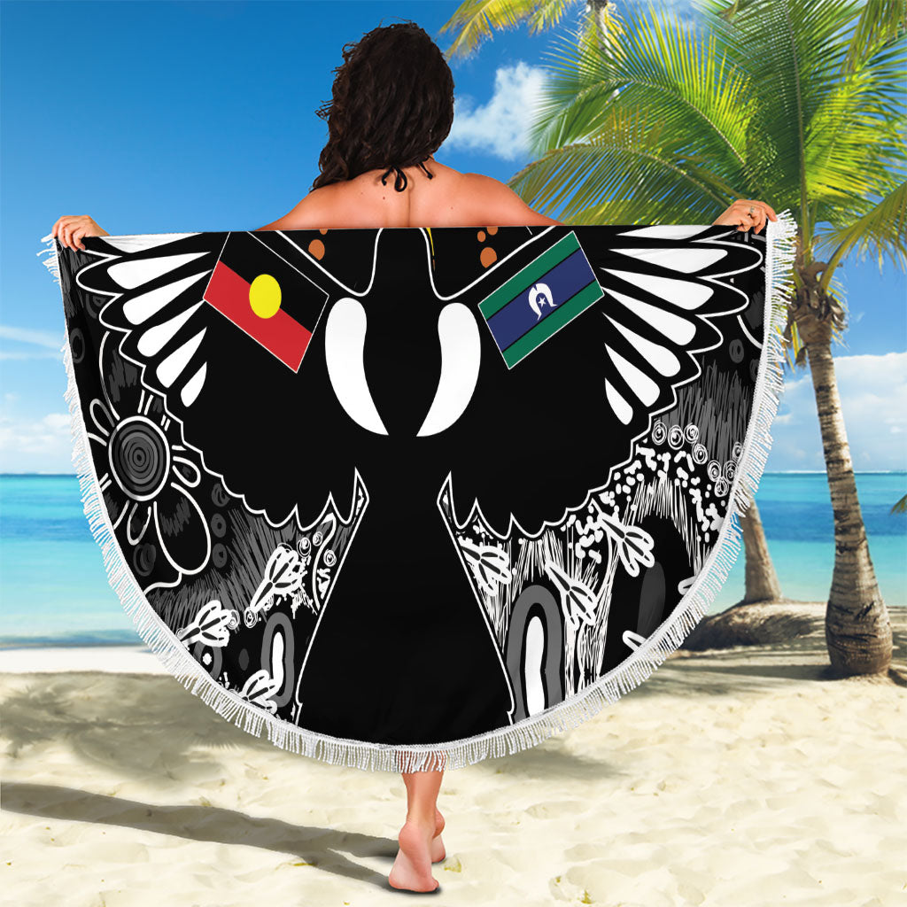 Magpies NAIDOC Week 2026 Beach Blanket Australian Aboriginal Torres Strait Islander Flag