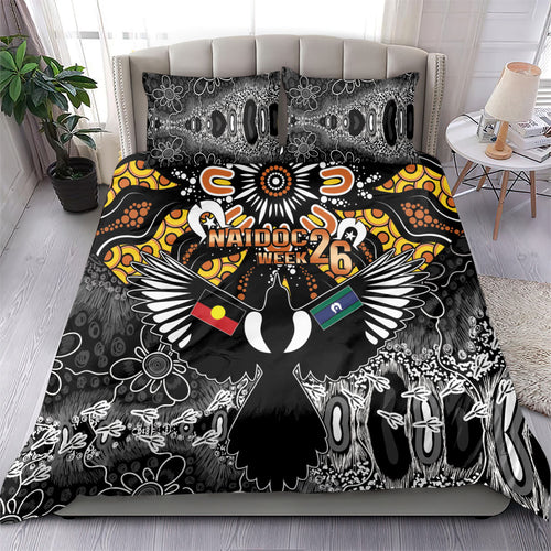 Magpies NAIDOC Week 2026 Bedding Set Australian Aboriginal Torres Strait Islander Flag