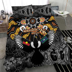 Magpies NAIDOC Week 2026 Bedding Set Australian Aboriginal Torres Strait Islander Flag