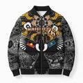 Magpies NAIDOC Week 2026 Personalised Bomber Puffer Jacket Australian Aboriginal Torres Strait Islander Flag