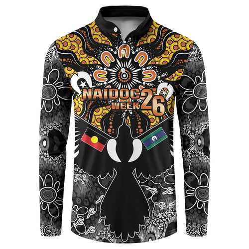 Magpies NAIDOC Week 2026 Personalised Button Sweatshirt Australian Aboriginal Torres Strait Islander Flag