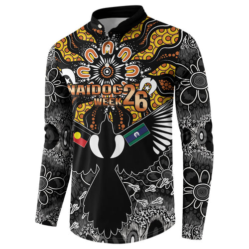 Magpies NAIDOC Week 2026 Personalised Button Sweatshirt Australian Aboriginal Torres Strait Islander Flag