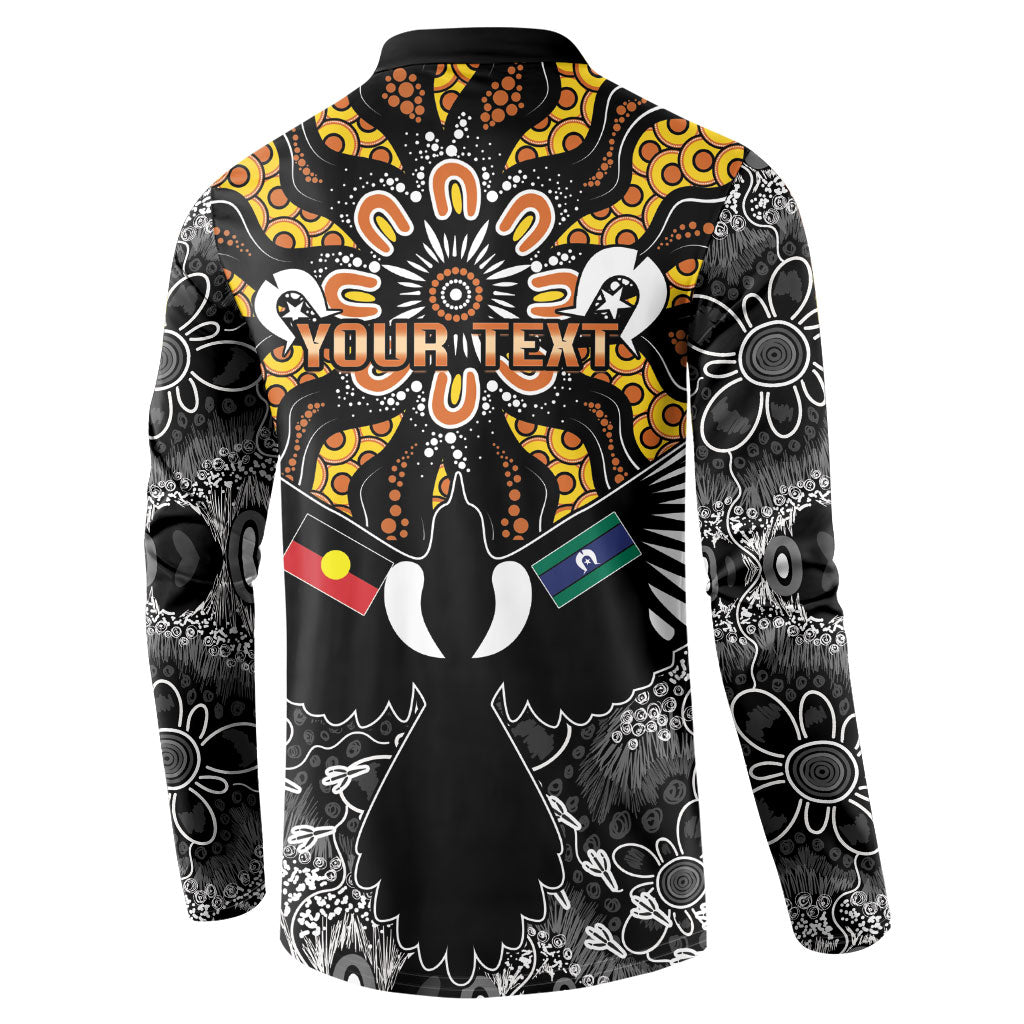 Magpies NAIDOC Week 2026 Personalised Button Sweatshirt Australian Aboriginal Torres Strait Islander Flag