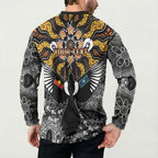Magpies NAIDOC Week 2026 Personalised Button Sweatshirt Australian Aboriginal Torres Strait Islander Flag